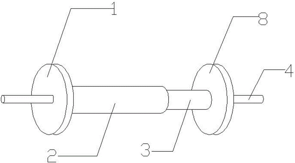 Telescopic cable winding device