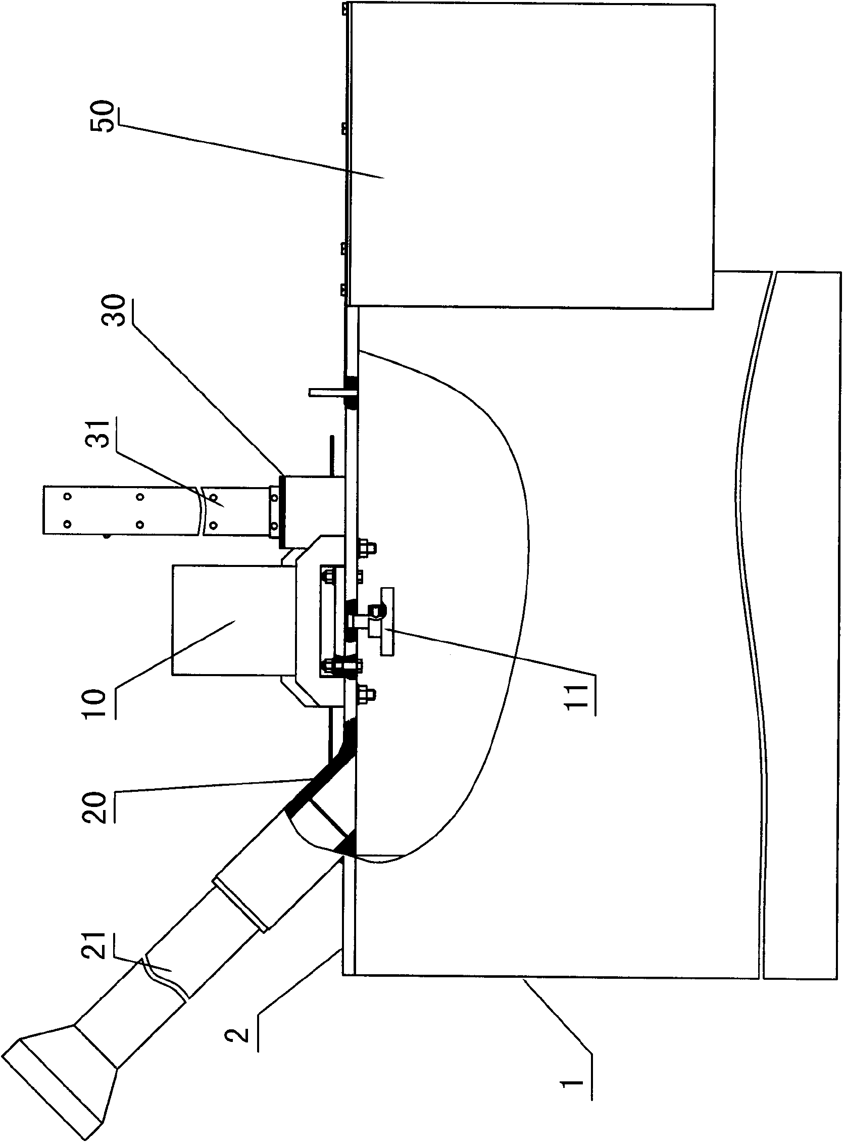 Mobile waste lamp tube safety recycling processing method and device thereof