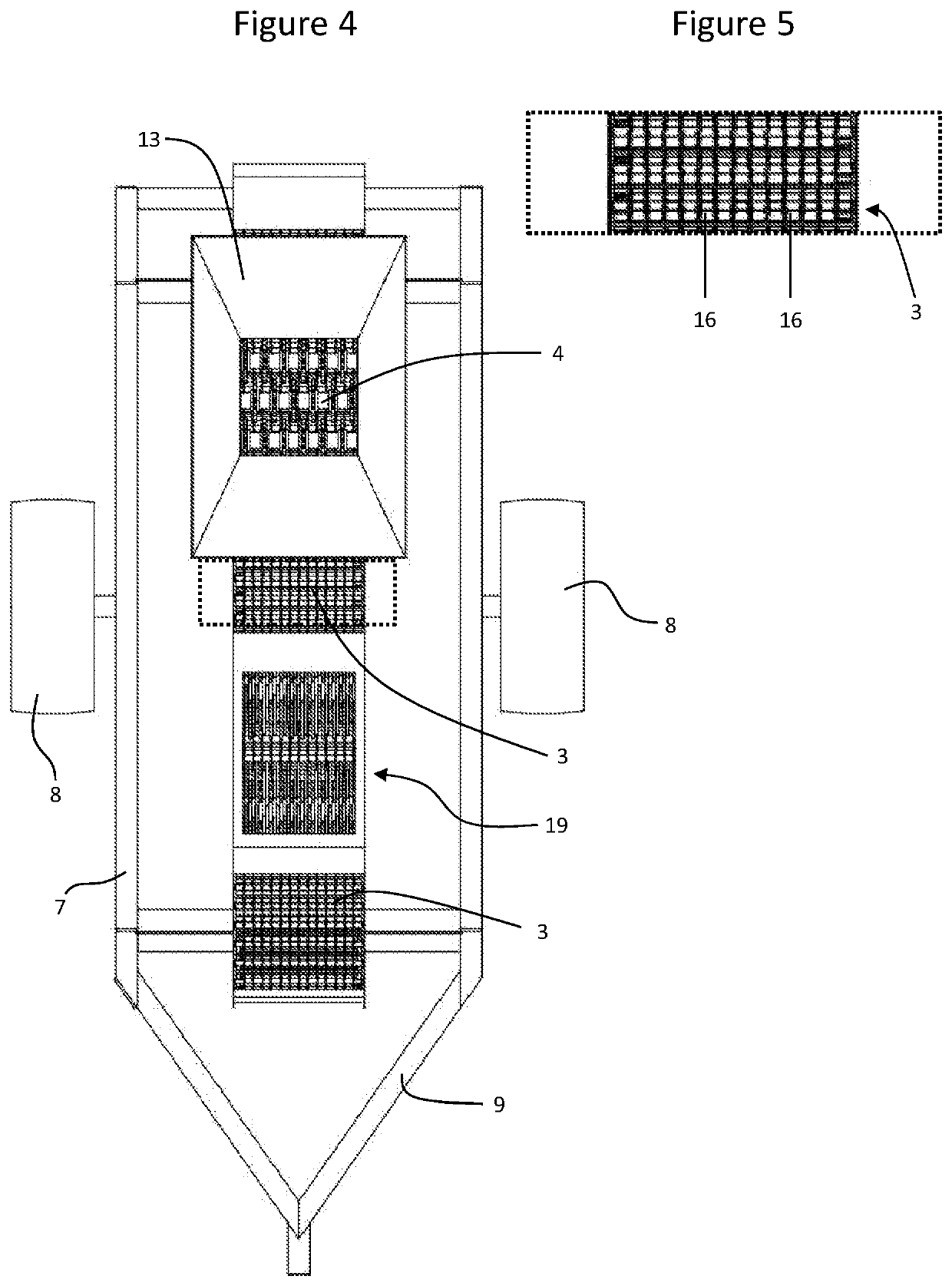 Separator for a grape collection unit