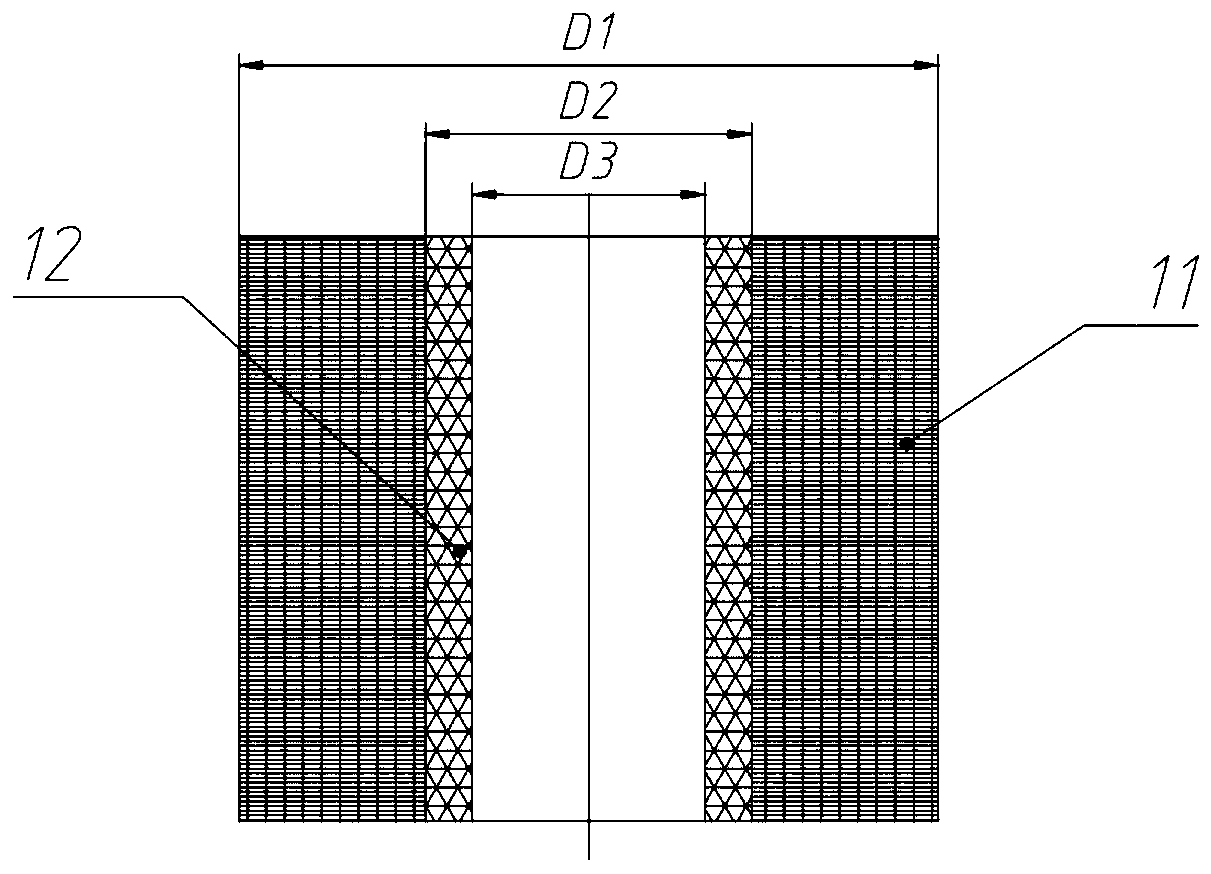 A magnesium/aluminum alloy bimetal composite pipe forming die and method