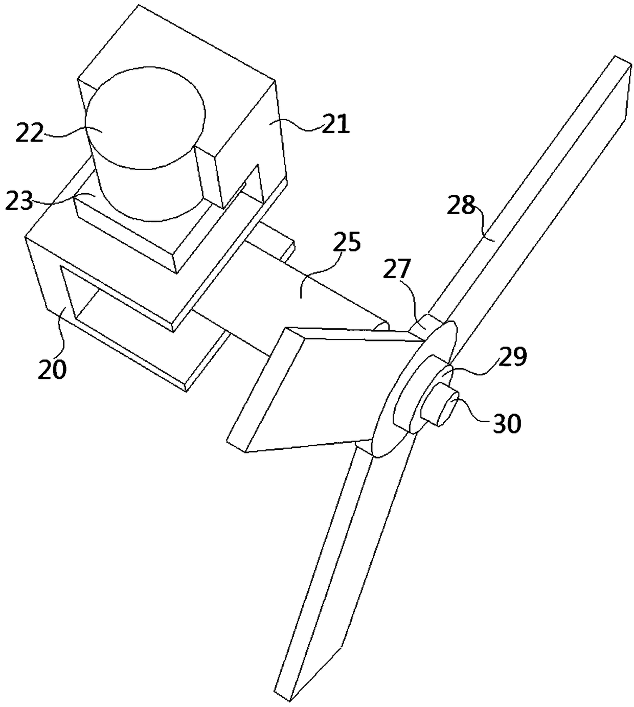 Solar energy and wind force combined type power generating device for ships