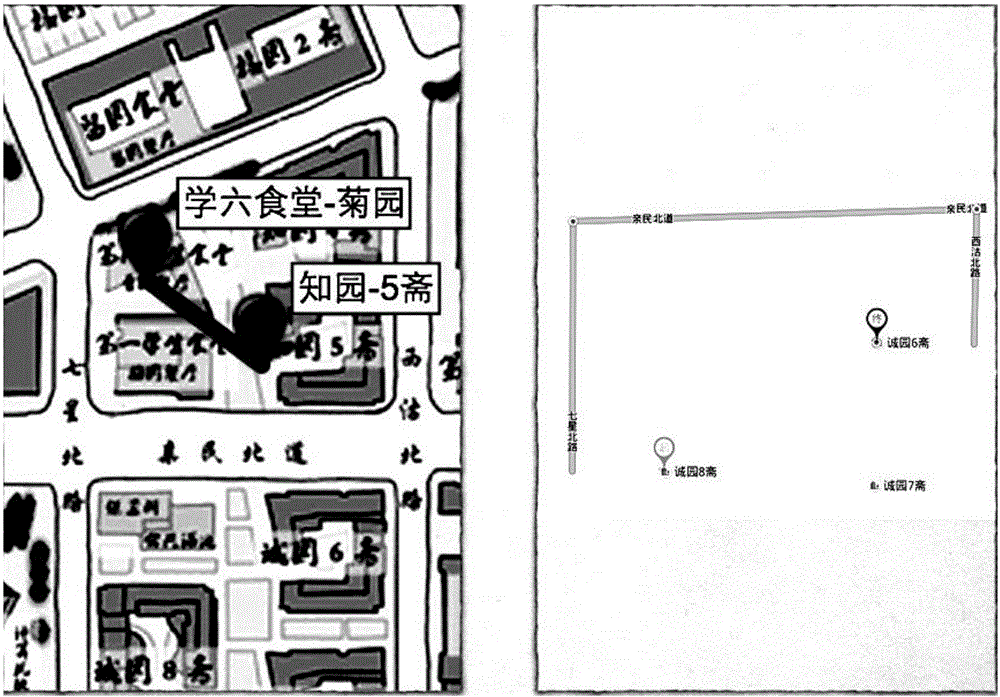 On-campus compound type navigation method