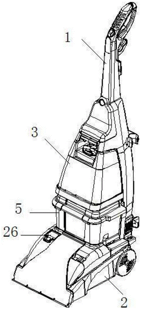 A carpet cleaning machine