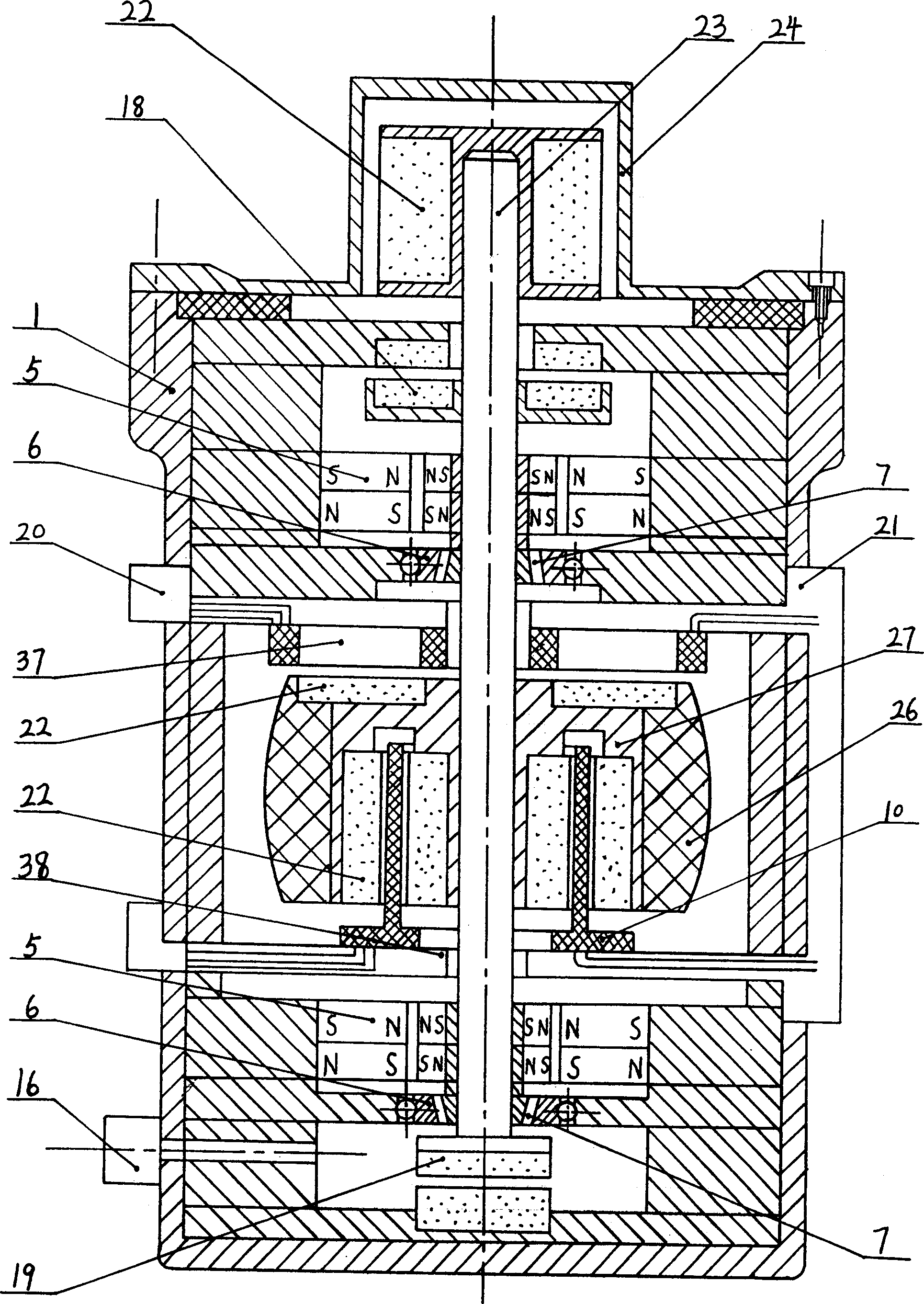 Flywheel generating, multifunctional system and manufacturing method and important component included in this system