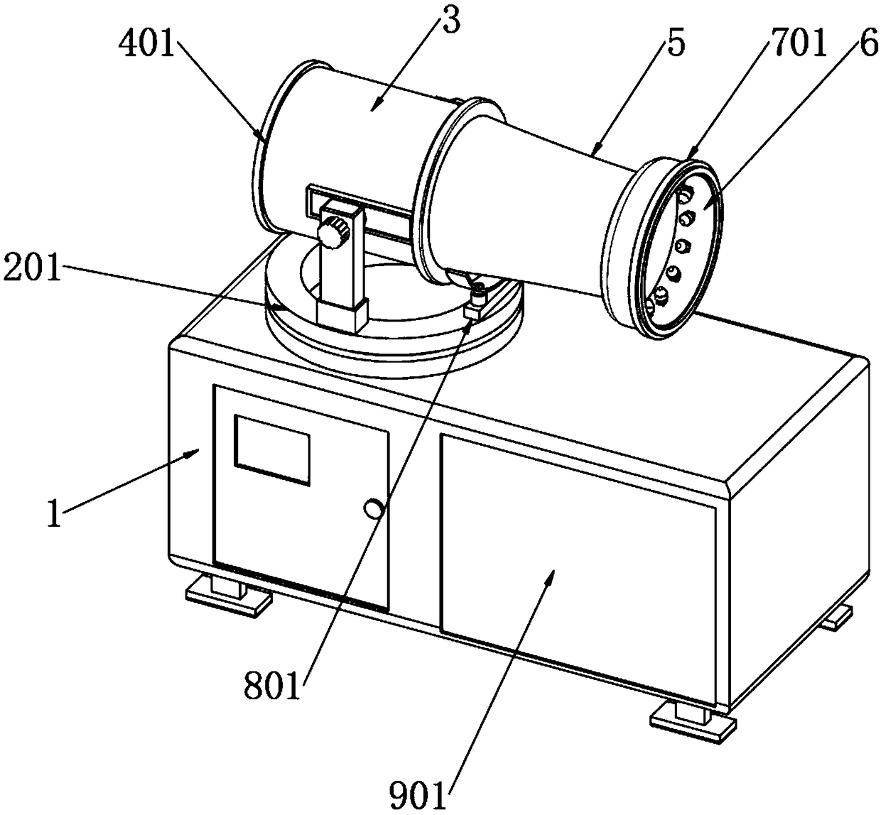 Environment-friendly water mist dust removal device for engineering