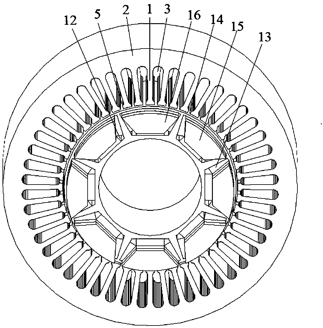 Dual three-phase permanent magnetic synchronous motor, electric automobile and method of dual three-phase permanent magnetic synchronous motor