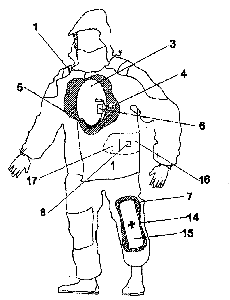 Dummy comprising positioning system for assistance in rescue operations for people and ships in the sea