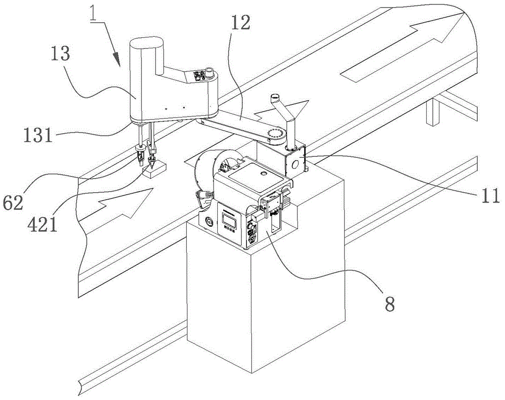 Multifunctional multi-axis mechanical arm locking screw machine