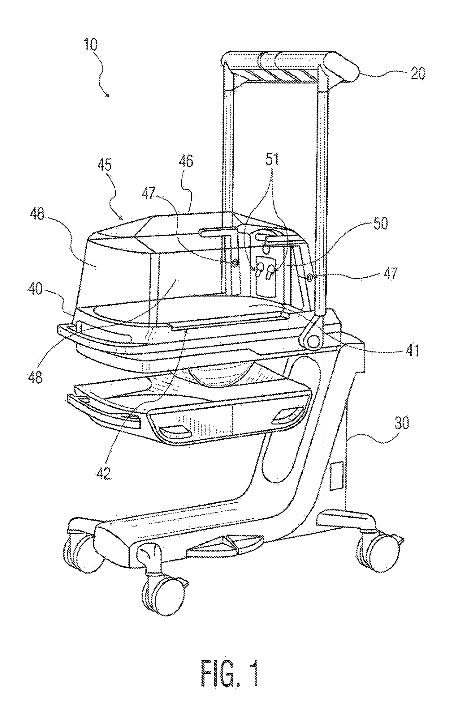 Warming therapy device including heated mattress assembly