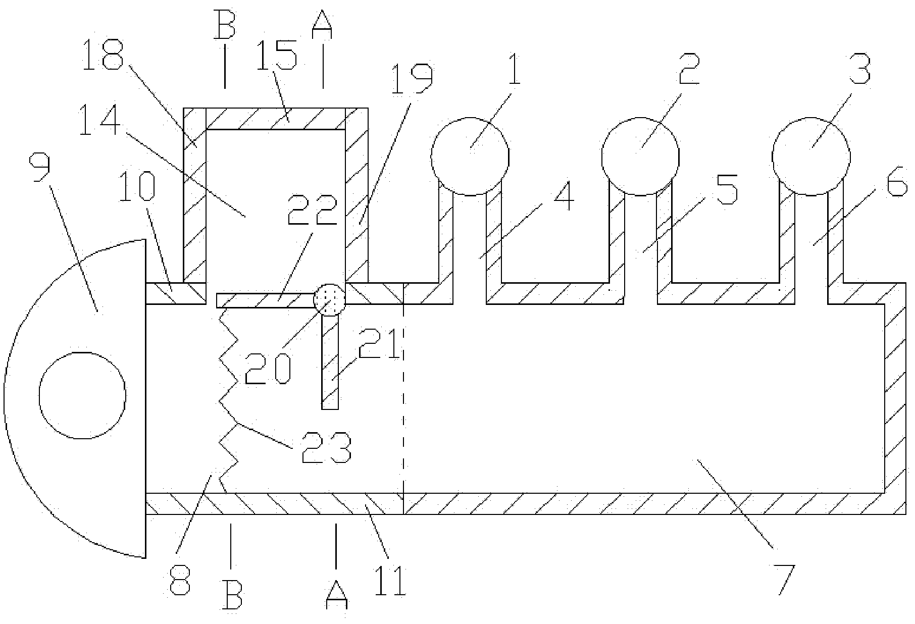 Turbocharging system with two rotating plates in front of turbine inlet