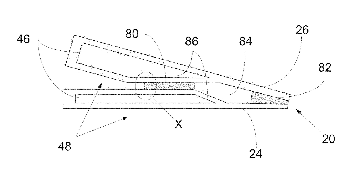 Wind turbine blade having a bond line adjacent a sandwich panel of the blade