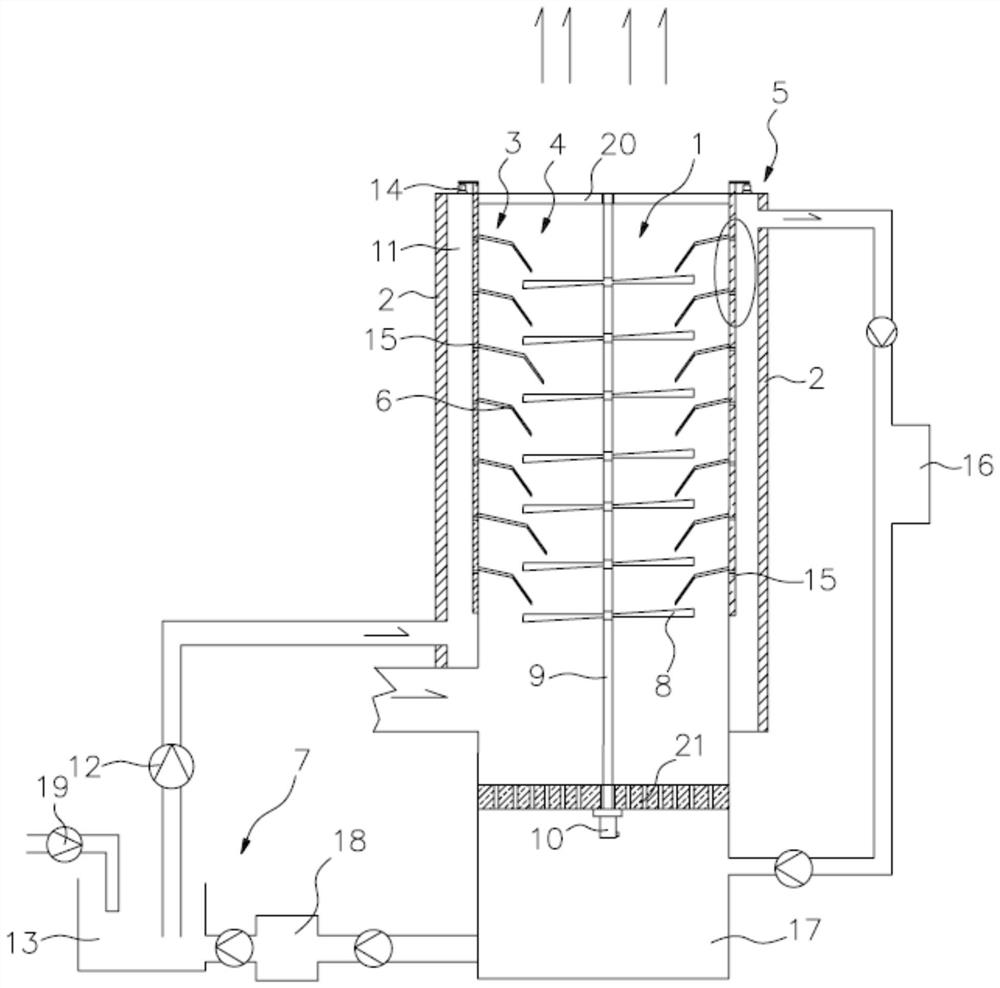 Scientific research ship with anti-corrosion and noise-reduction chimney