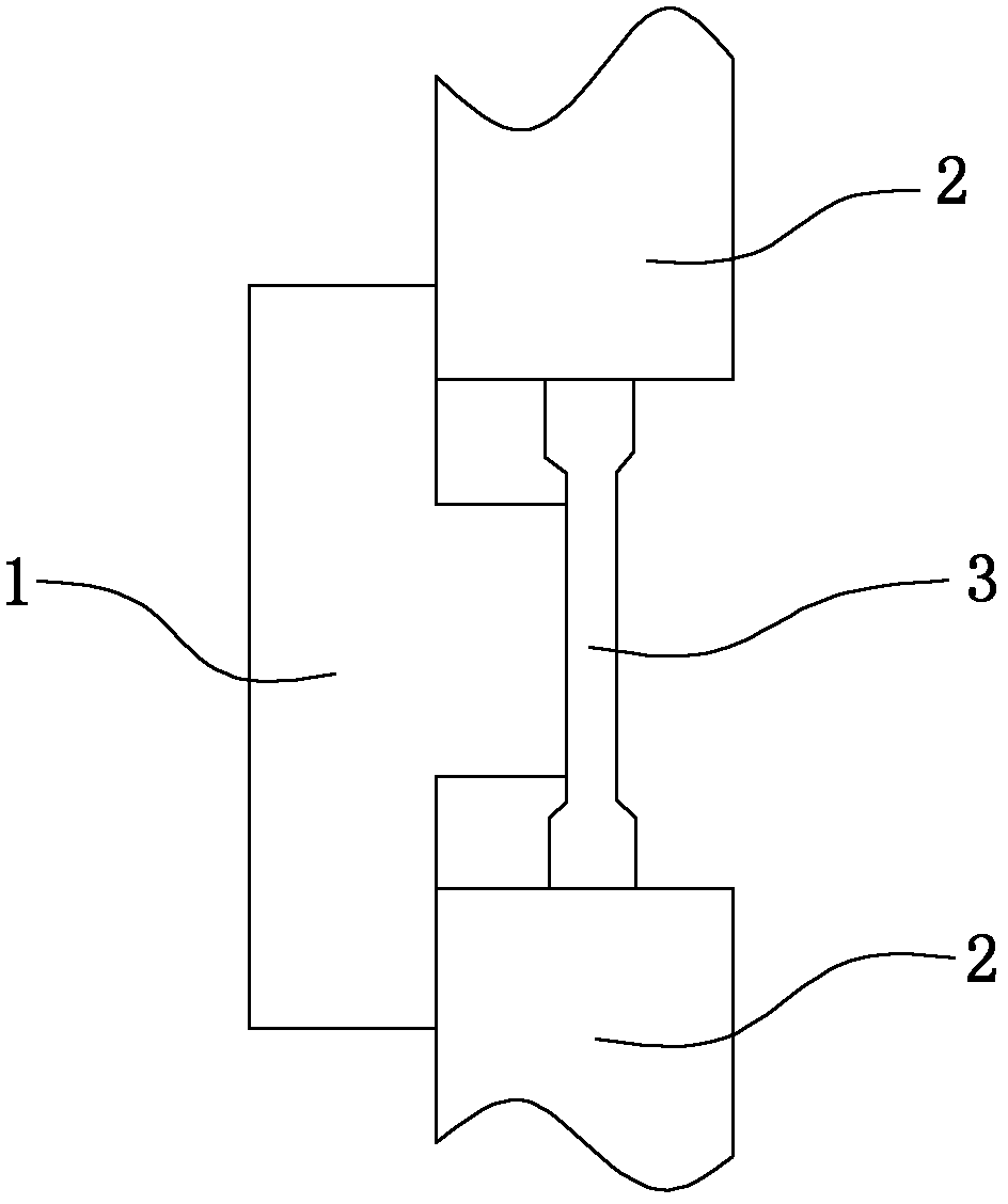 Universal material testing machine sample placement positioner and application method thereof