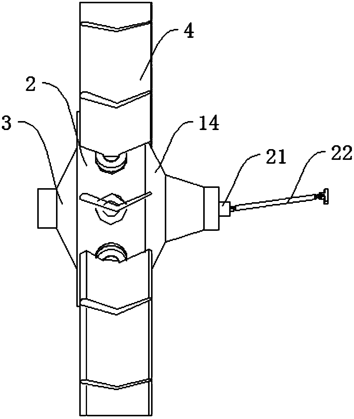 Adjustment mechanism for blades of axial flow fan and fan