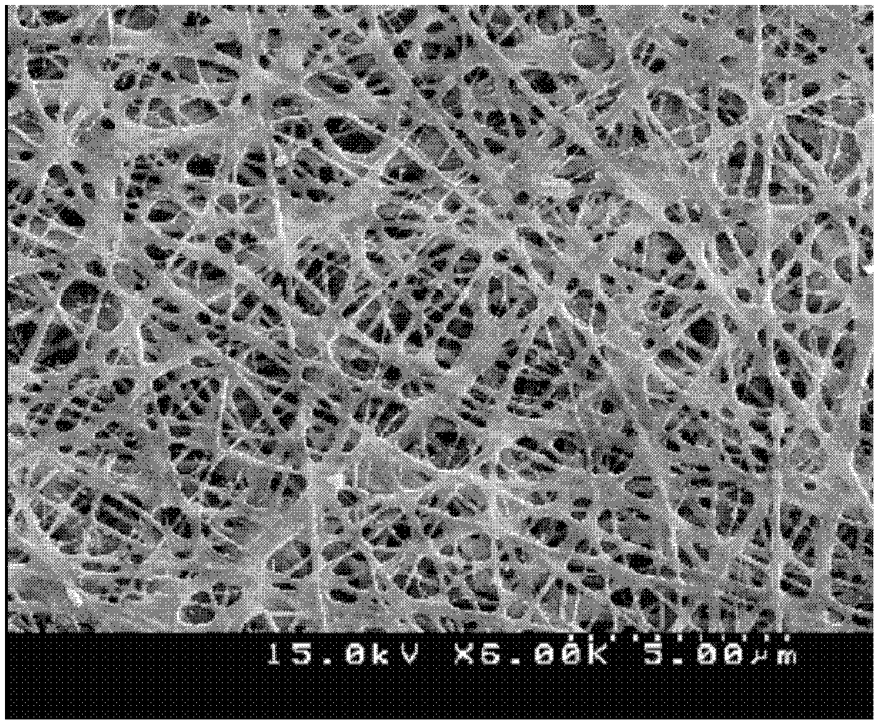 Method for improving interface caking property of dye sensitized solar cell substrate