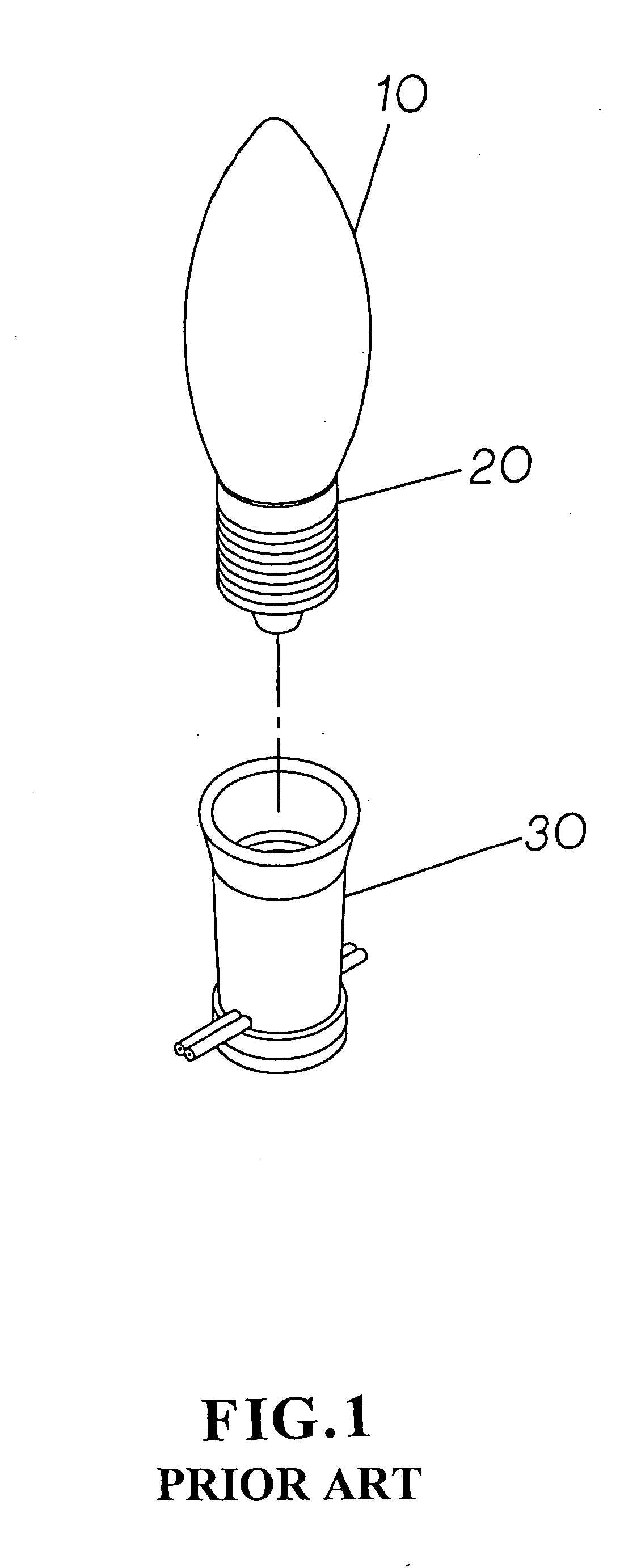 Big improved lamp holder structure