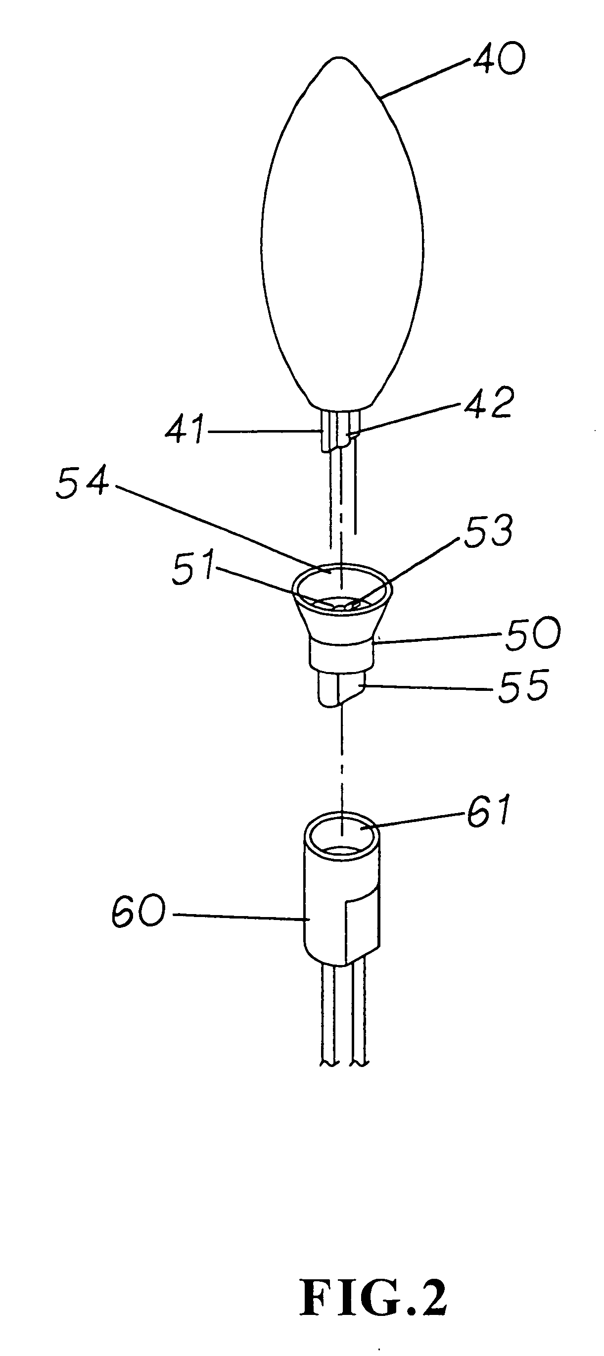 Big improved lamp holder structure