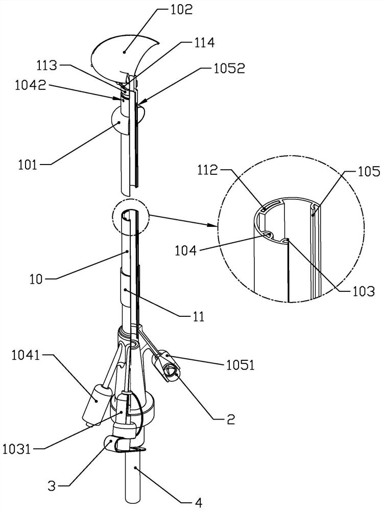 Bladder dosing device for gynaecology and obstetrics