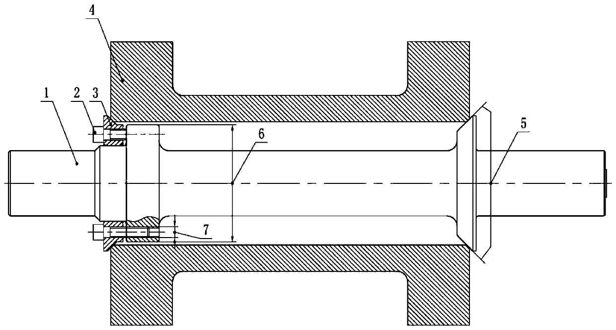 Detachable shaft dynamic balance tooling device for large motor