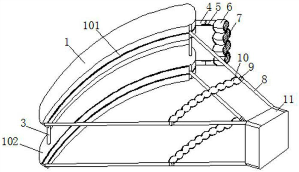 An eyelid opening device for eye care that is easy to adjust