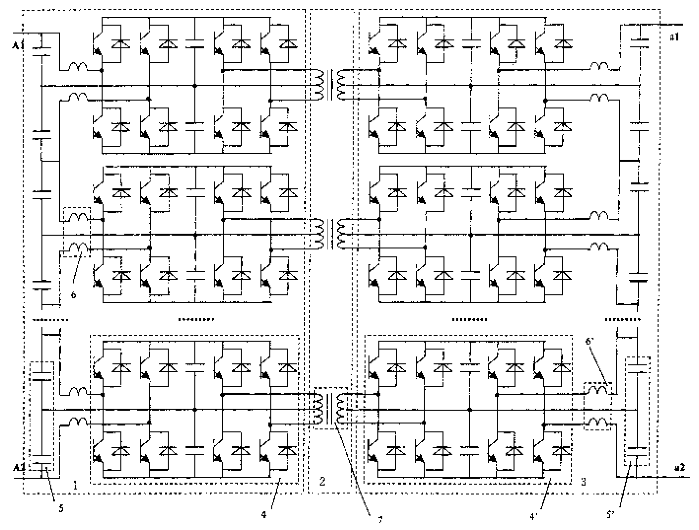 Medium and high voltage power conversion method and device