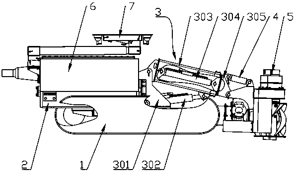 Stirring-sucking dredging robot suitable for multiple working conditions