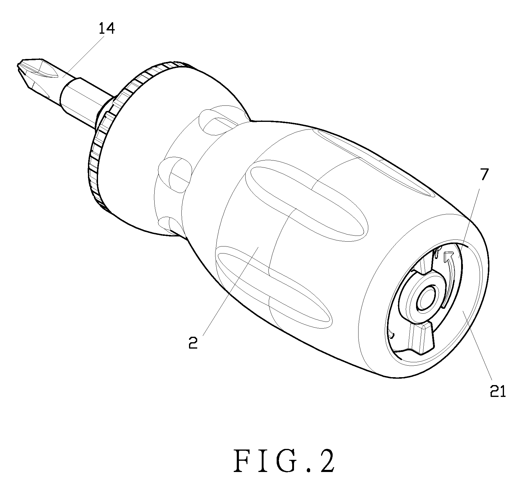 Screwdriver having a ratchet mechanism