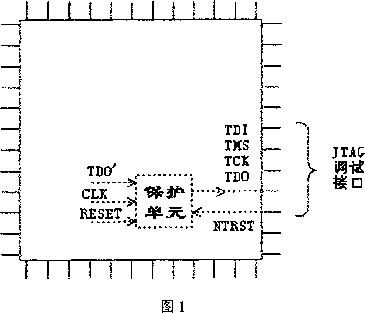 Chip data output signal protection method and its circuit