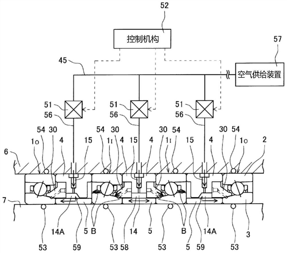 Cooling structure of bearing unit