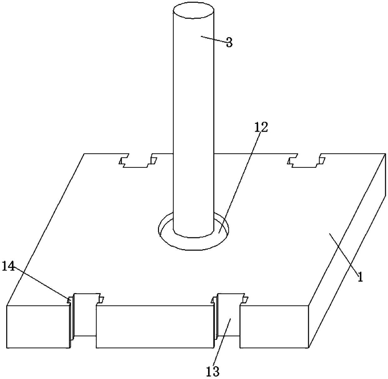 Rotary holding tray cleaning kettle