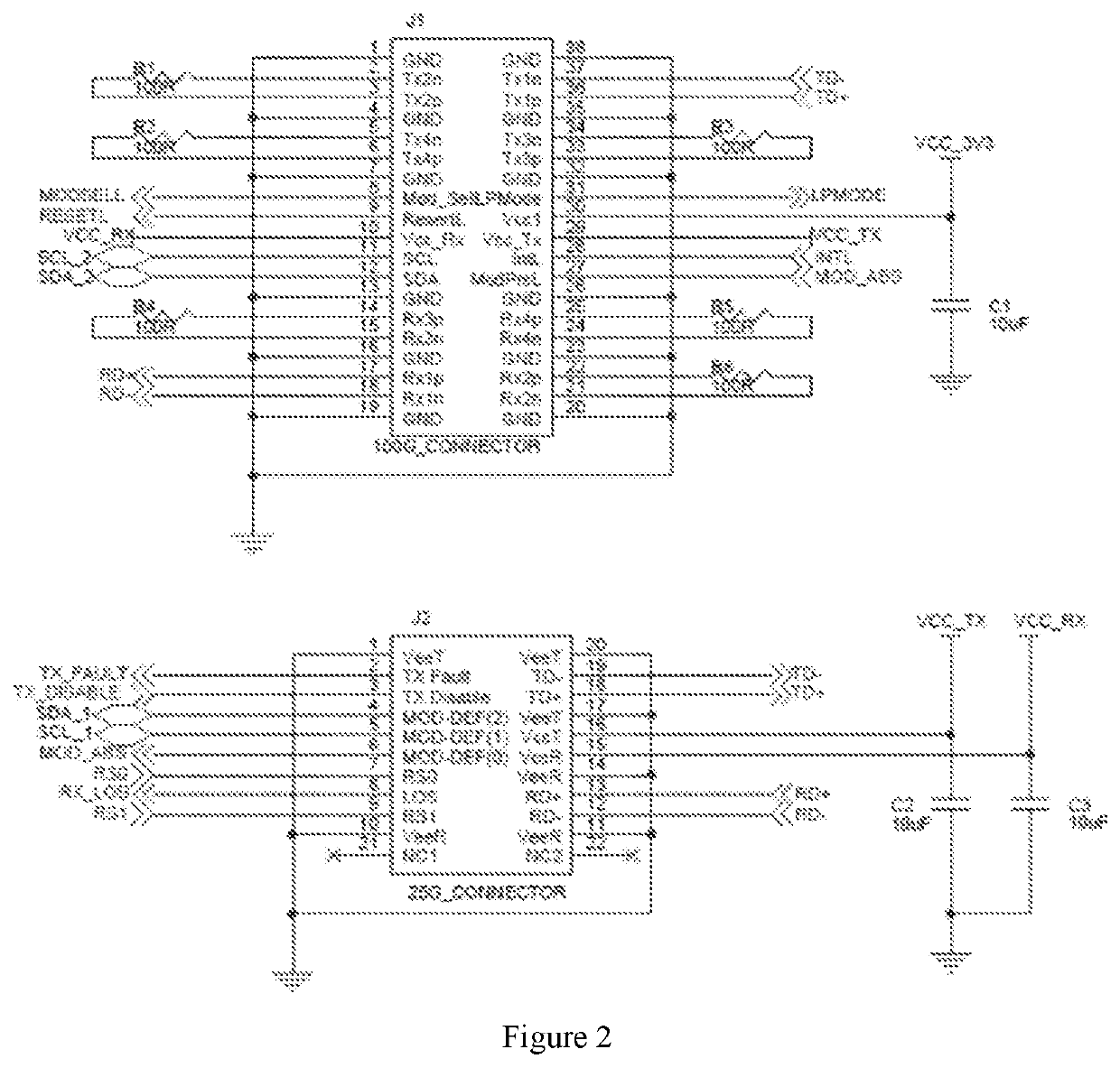 All-in-one converter using a low-speed optical module on a high-speed switch