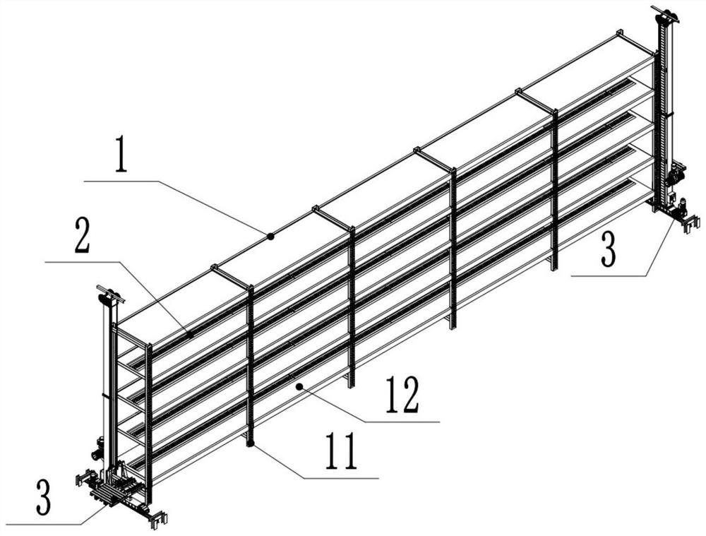 A large quantity of cargo storage and transportation equipment and transportation method