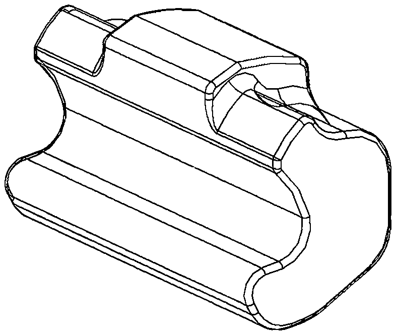 Near-net forging forming method of railway vehicle coupler knuckle