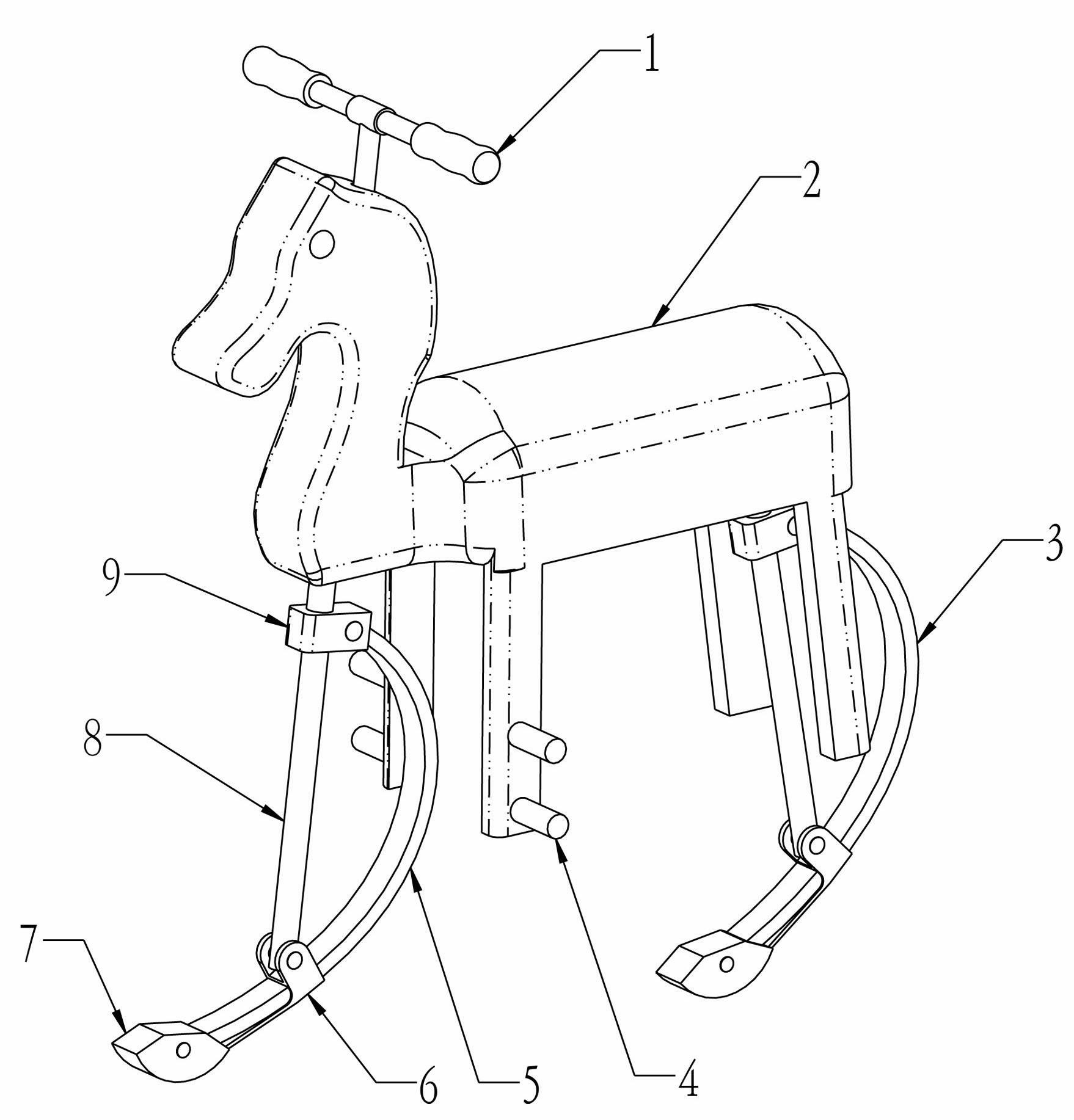 Horse riding bike