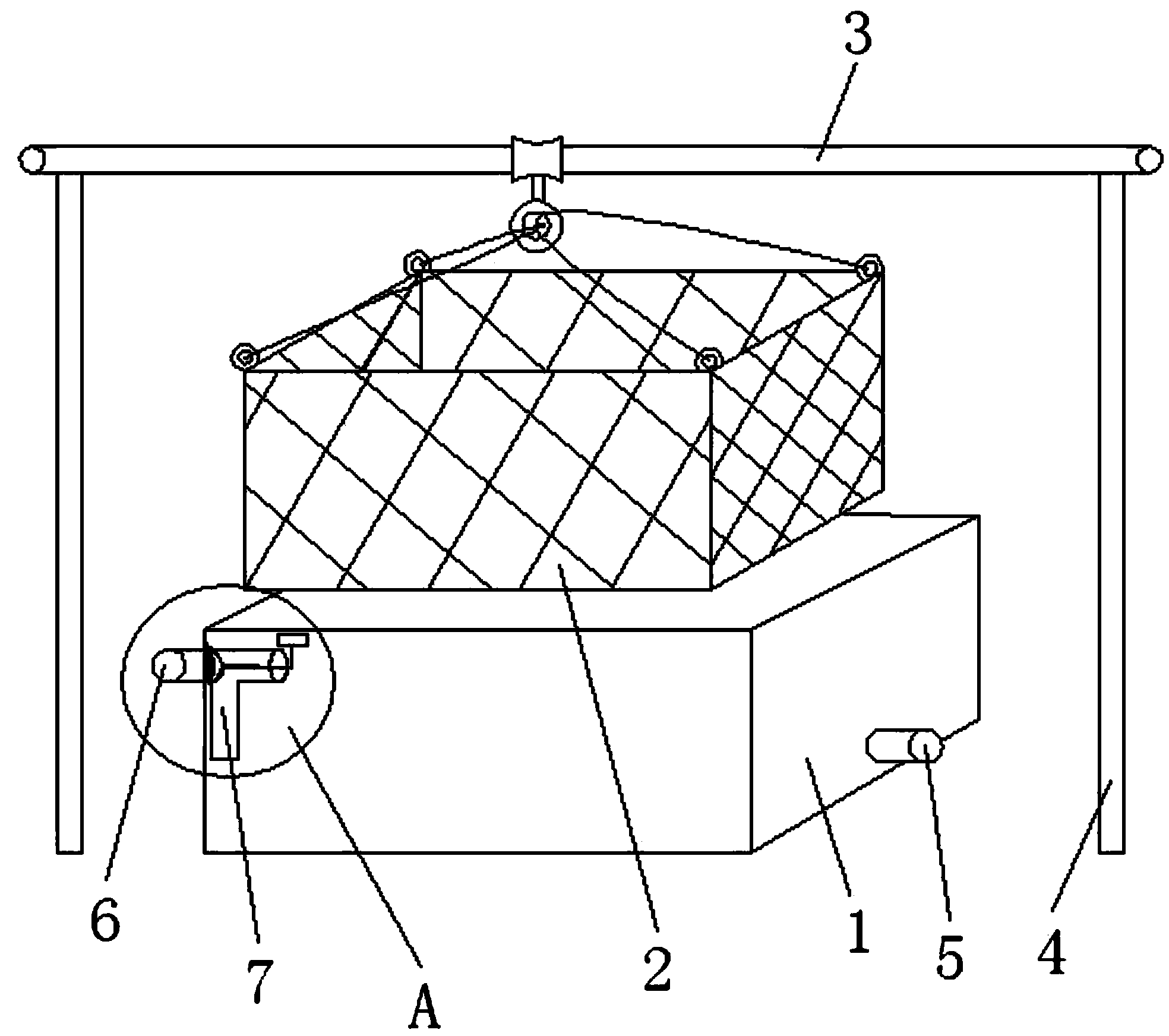 Magnetic filter device for crab shell enzymolytic tank