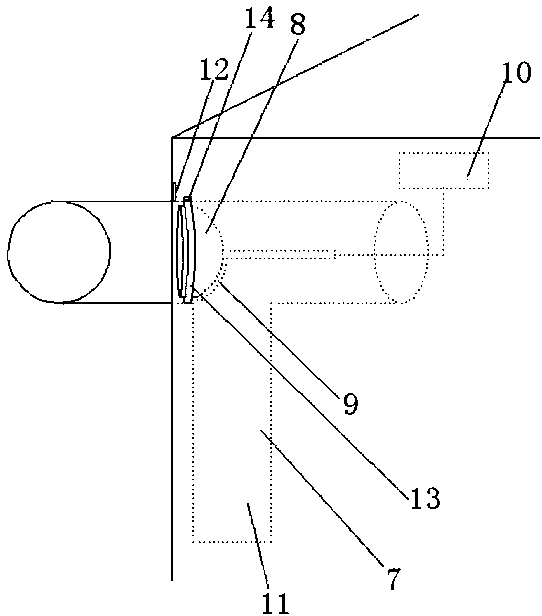 Magnetic filter device for crab shell enzymolytic tank