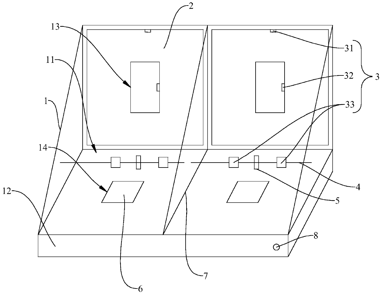 Behavioral experimental device and method for visual-spatial cognitive memory of animals