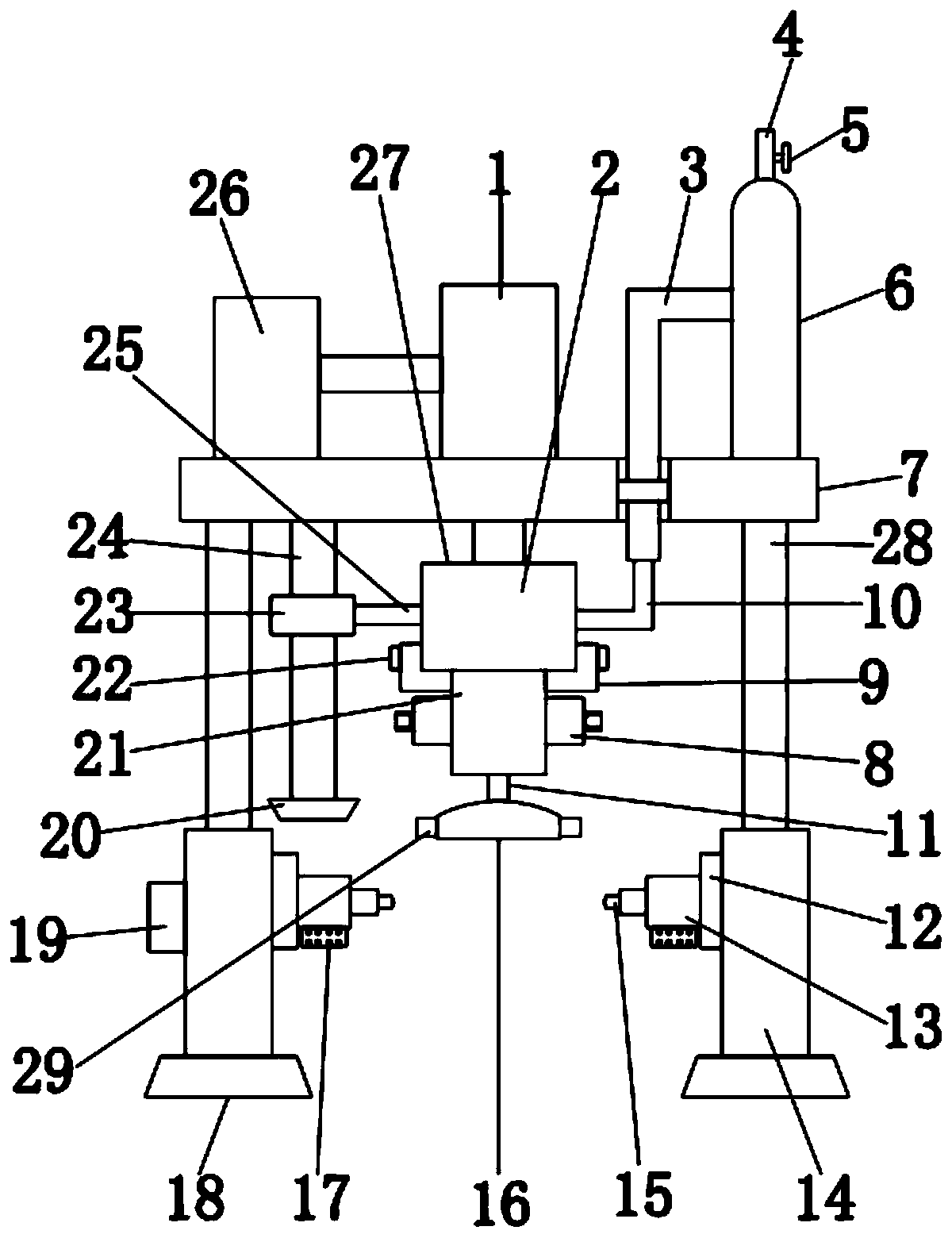 Clinical emergency breathing device for internal medicine