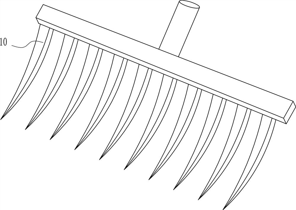 An agricultural garlic seedling extraction device