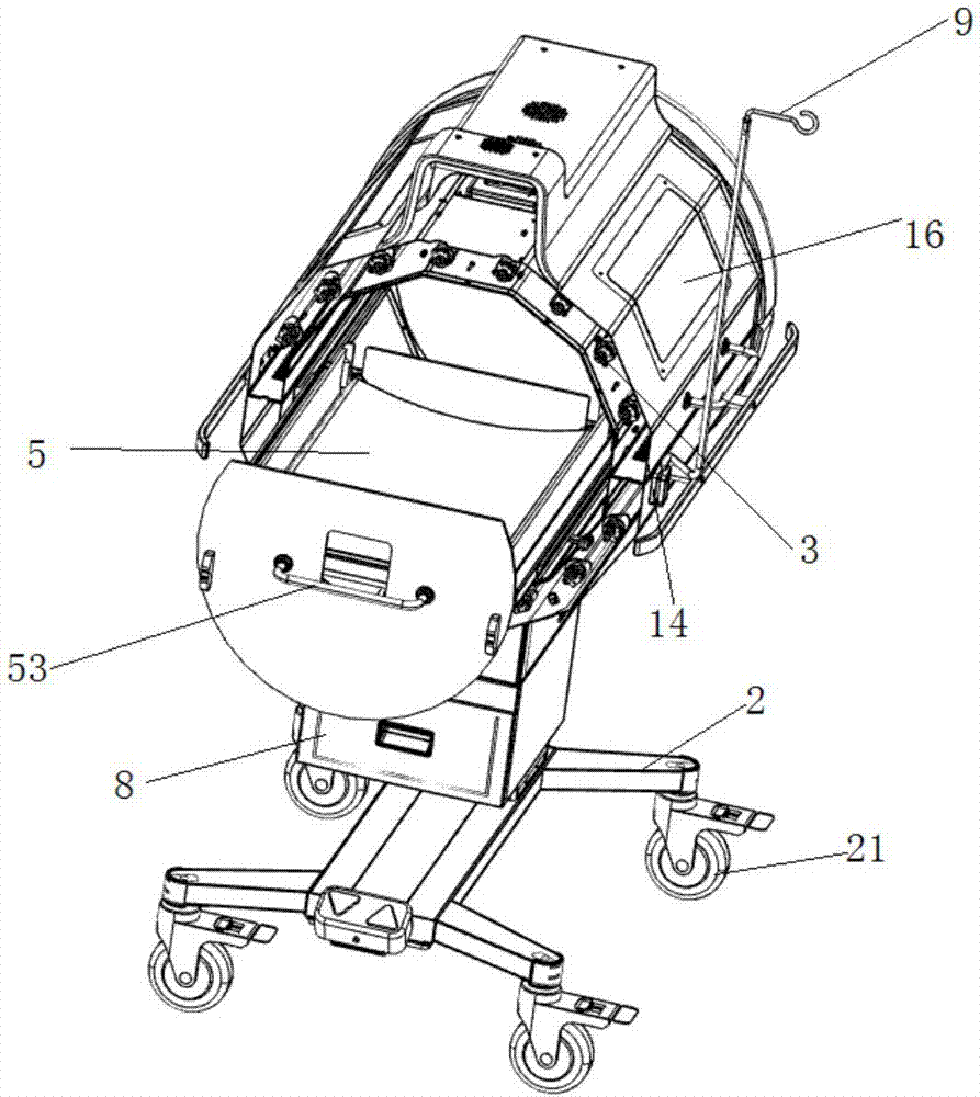 Neonatal blue-ray therapeutic apparatus