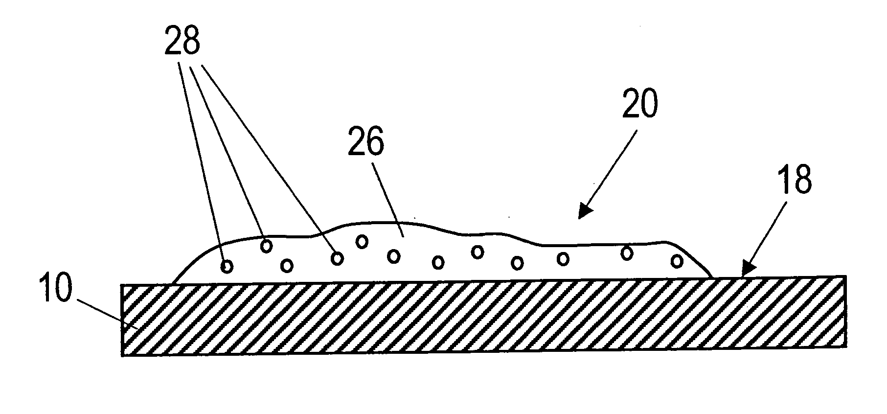 Method for producing light-scattering structures on flat optical waveguides