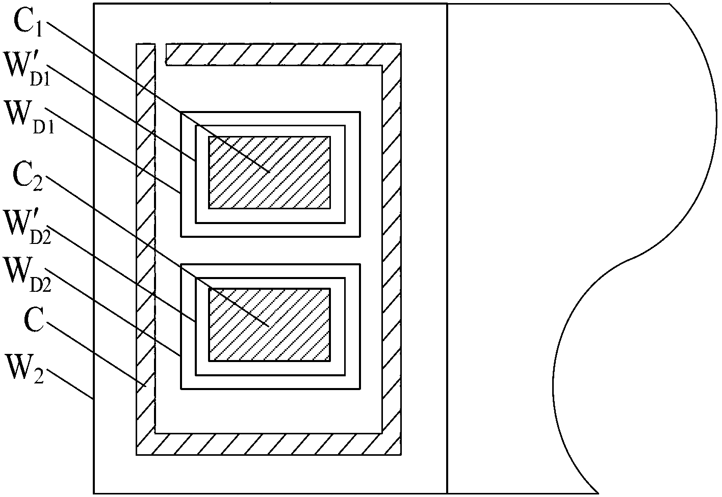 Direct current metering device