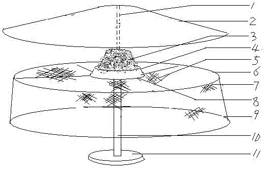 Use method of toad feed field capable of autonomously feeding toad