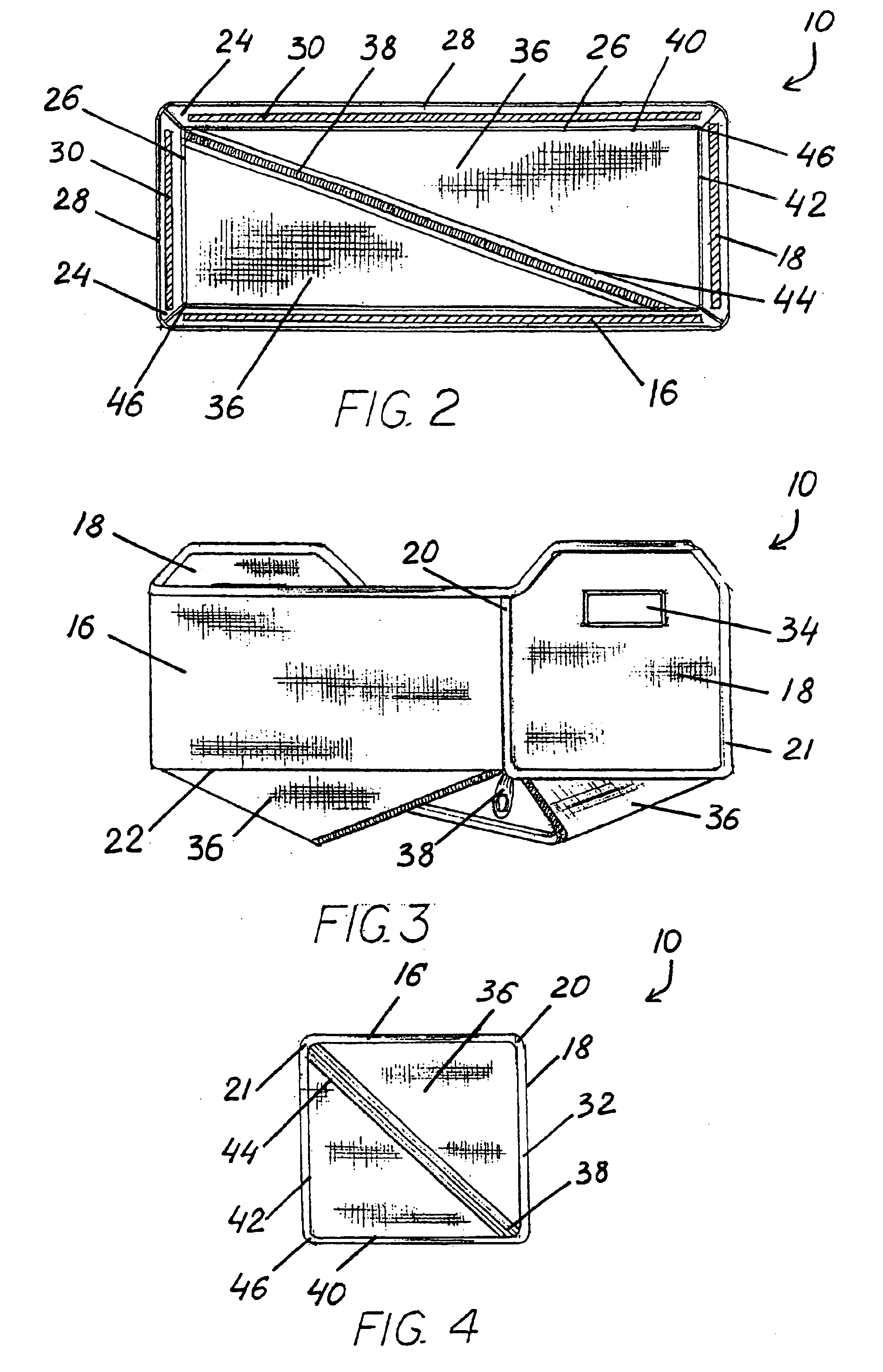 Soft storage container with zip-fastened bottom