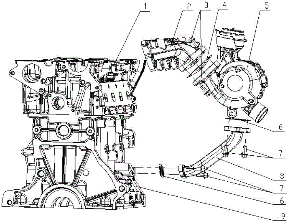 A bracket for a turbocharger