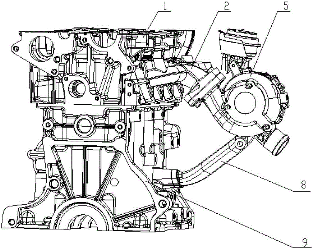 A bracket for a turbocharger