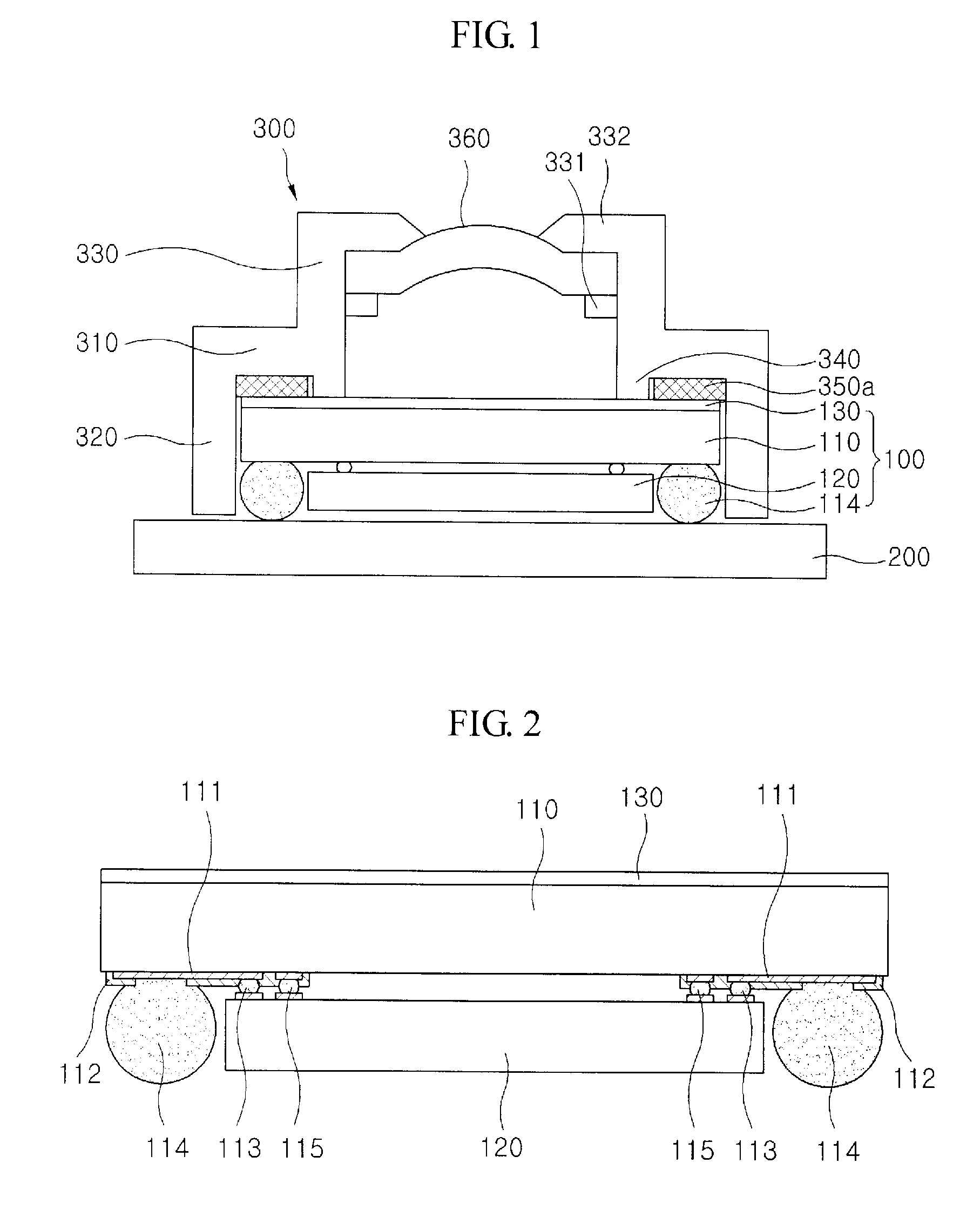 Image sensor camera module and method of manufacturing the same