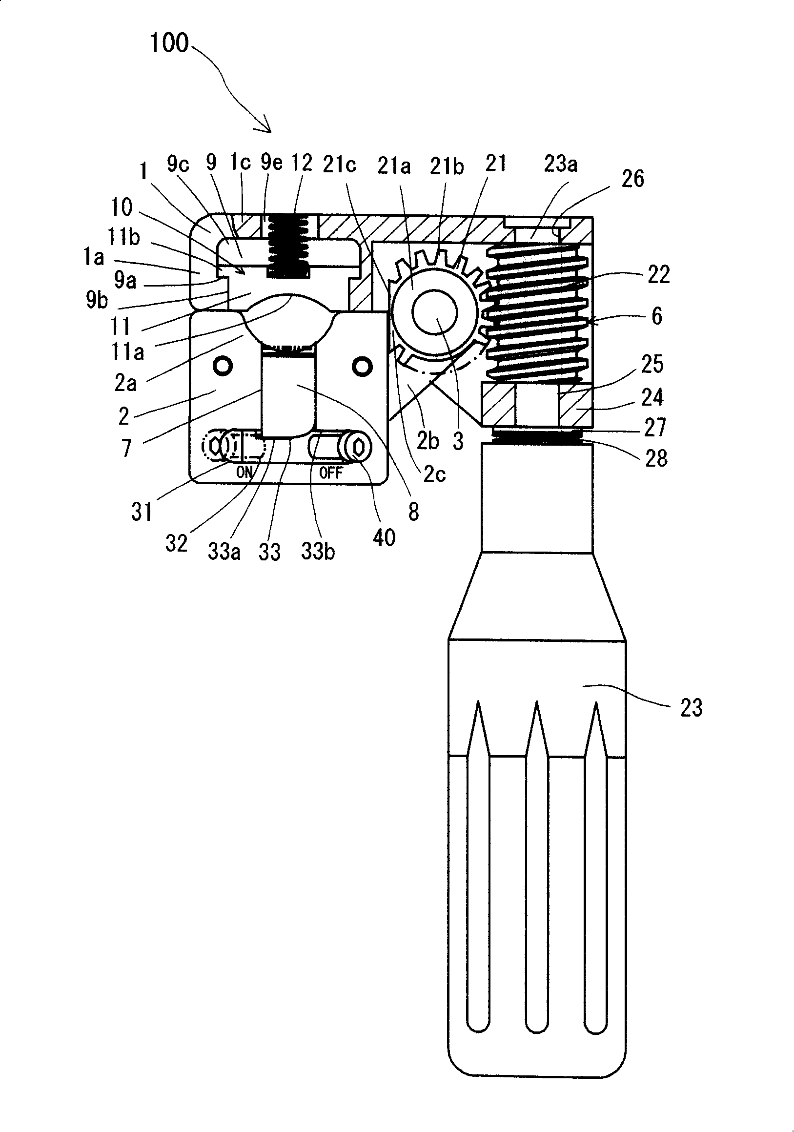 Covering stripping device for covered electric cable