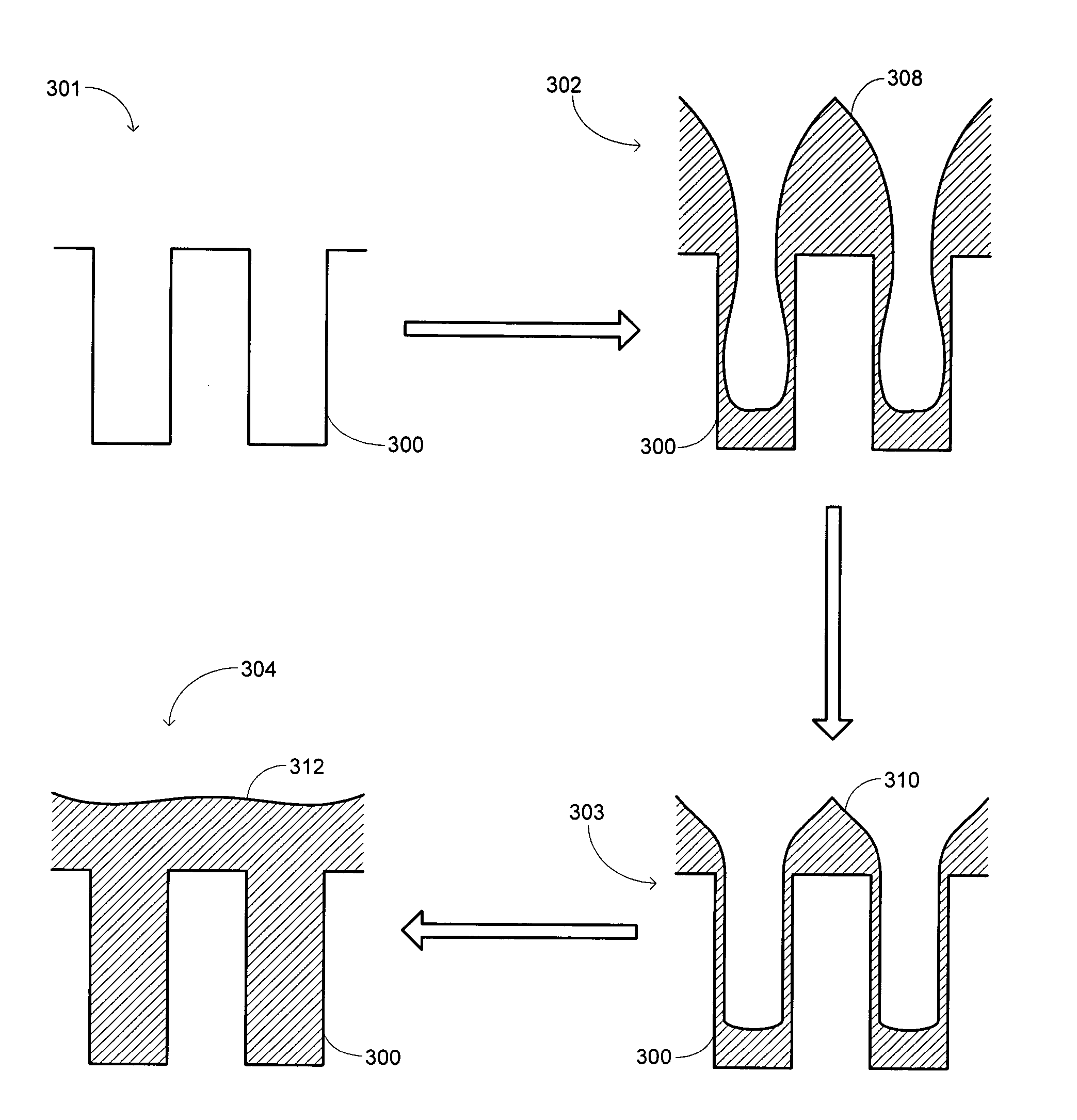 In-situ-etch-assisted HDP deposition using SiF4 and hydrogen