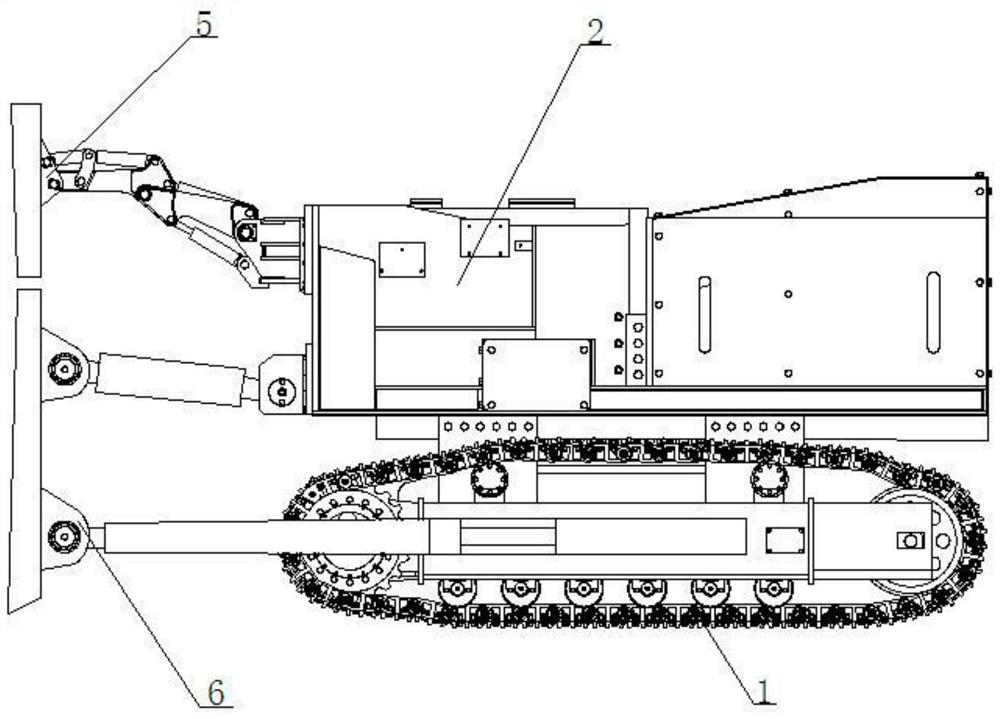 Goaf filling machine and filling method thereof in end-side mining